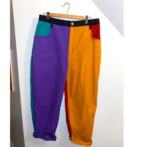 MOVING SALE! Colour Blocked 90s Vintage Denim